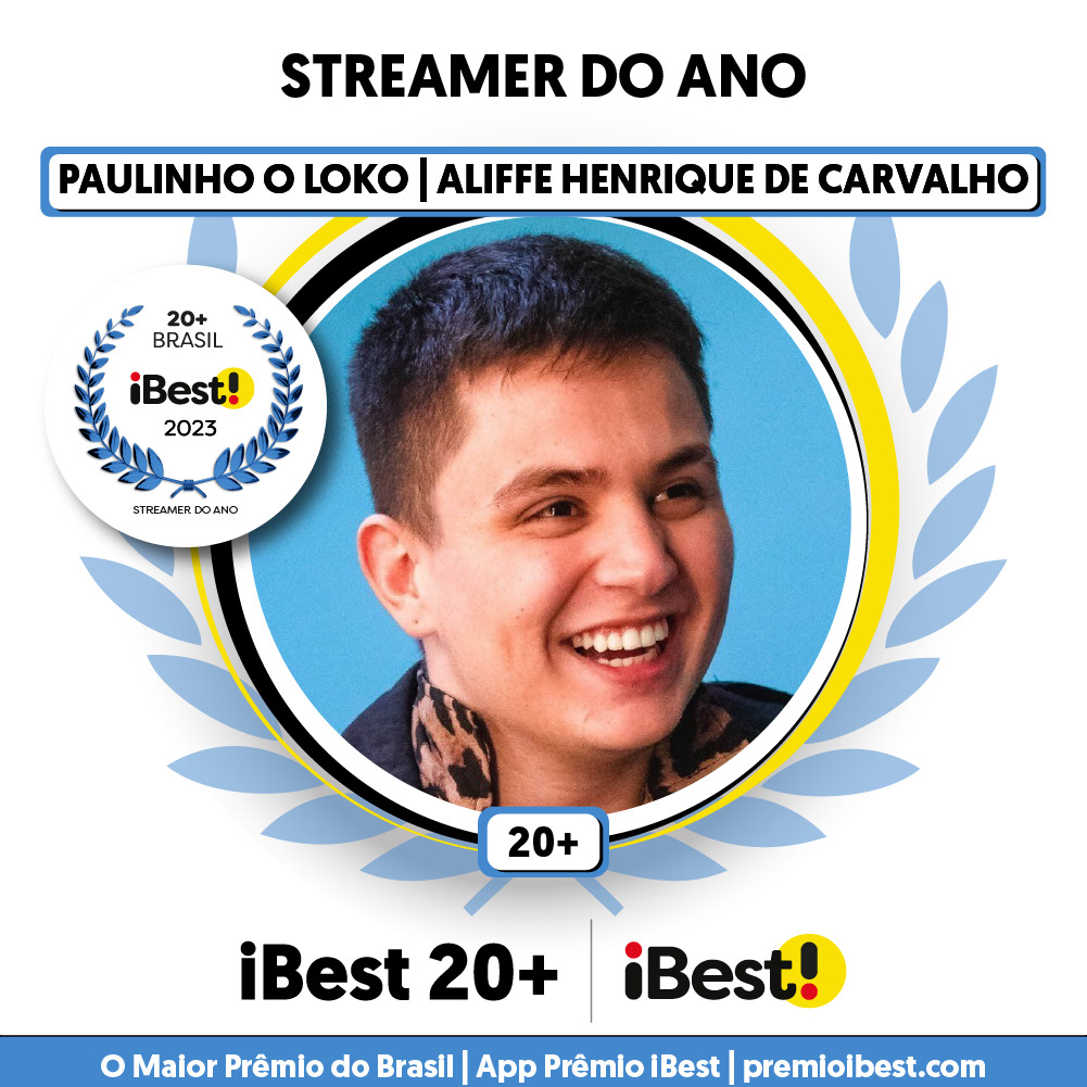 PAULINHO É FINALISTA DO PRÊMIO DE MELHOR STREAMER DO ANO MUNDIAL! 